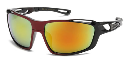 Xloop Two-Tone Sports Wrap Shades x2733