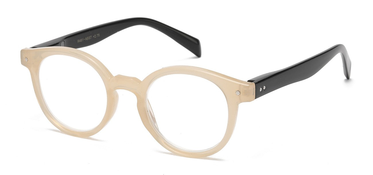 Readers Sleek Round Frame r481-asst