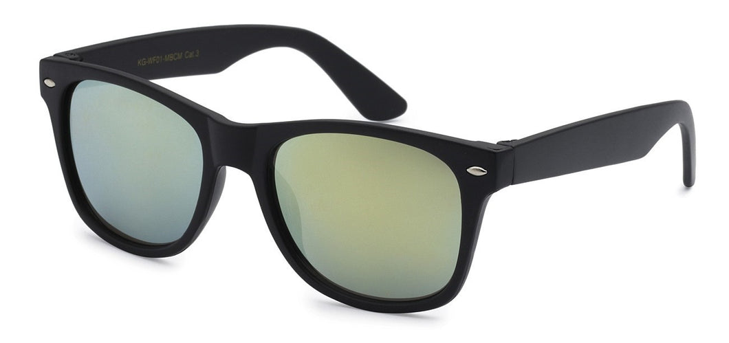 Kids Wayfarer Matte Black Revo kg-wf01-mbcm