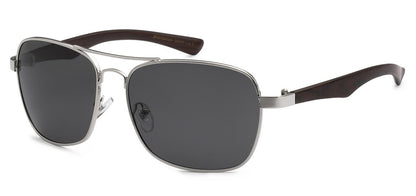 Manhattan Polarized Wood Aviators pz-mh88040