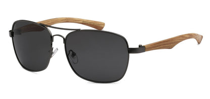 Manhattan Polarized Wood Aviators pz-mh88040